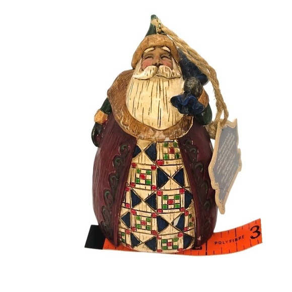 Jim Shore Santa Carrying Toy Sack 3.75" Heartwood Creek Ornament By Enesco VTG - Picture 10 of 12